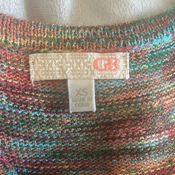 Gianni Bini women’s sleeveless sweater multicolored pattern Size S - Picture 9 of 9